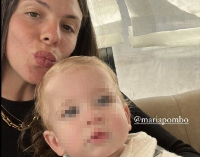 Laura Matamoros con Martín, hijo de María Pombo 