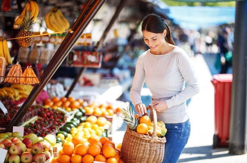 Woman doing shopping