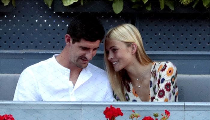 Thibaut Courtois y Mishel Gerzig