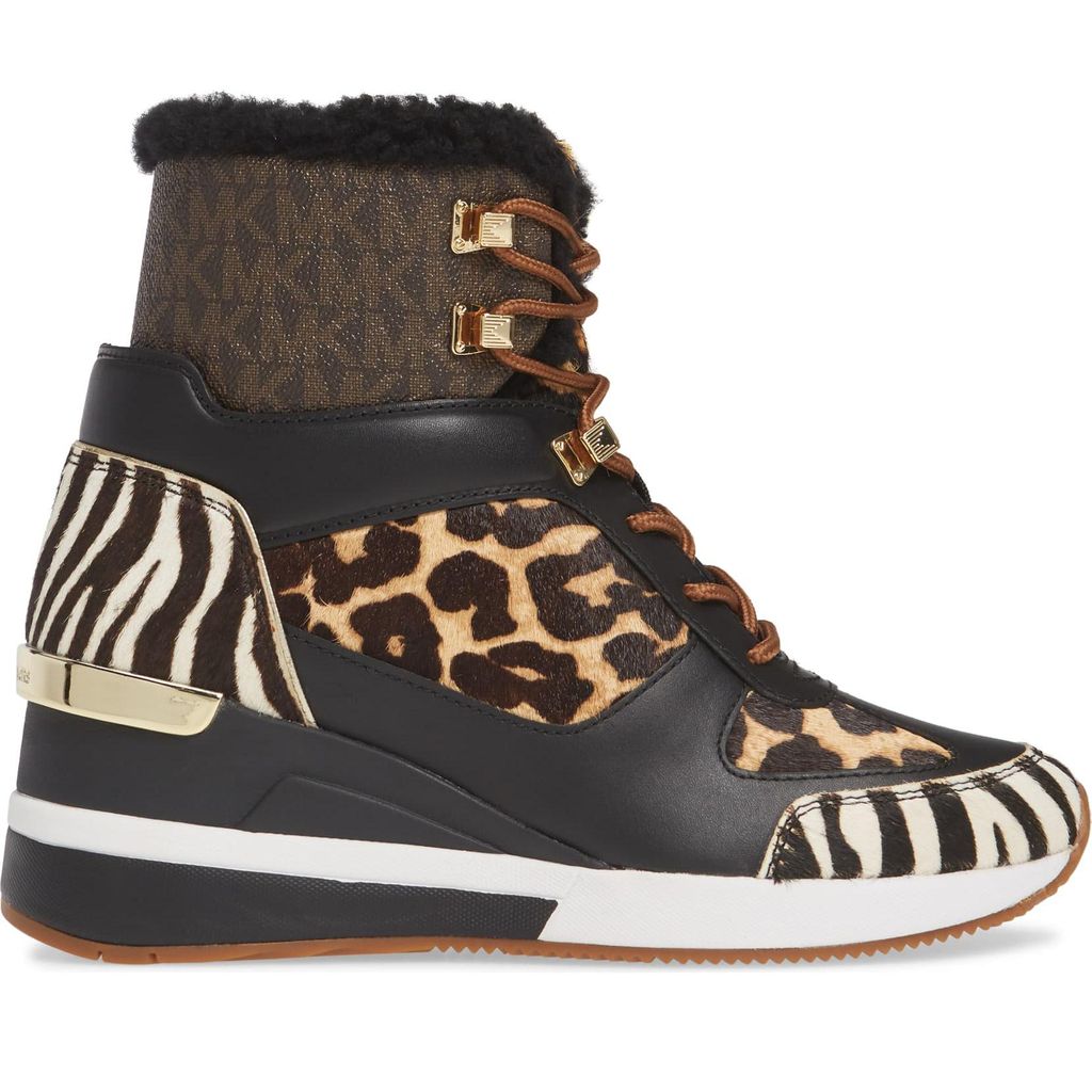 sneaker boots animal print de michael kors