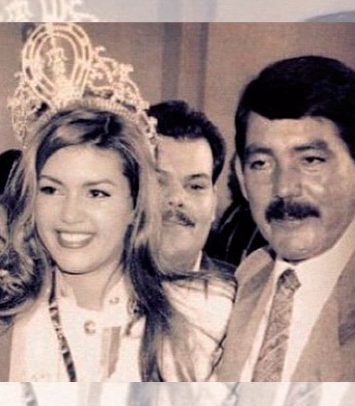 Alicia Machado y su papá 