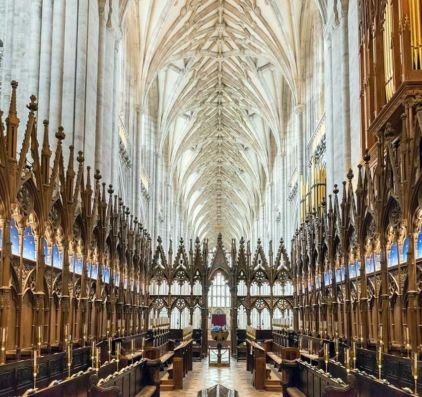 Localizaciones de la serie The Crown: catedral de Winchester, Inglaterra