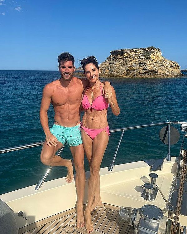 Luca Zidane y su madre