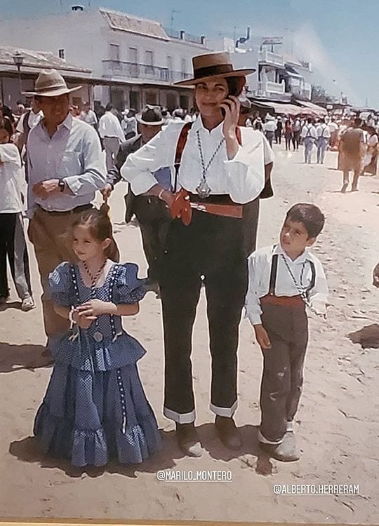 Rocío Crusset con su padre Carlos Herrera