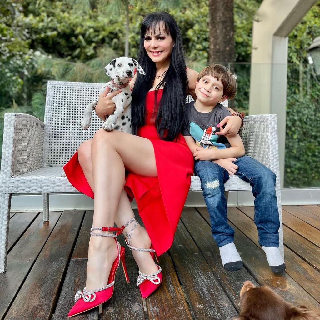 Maribel Guardia y su nieto