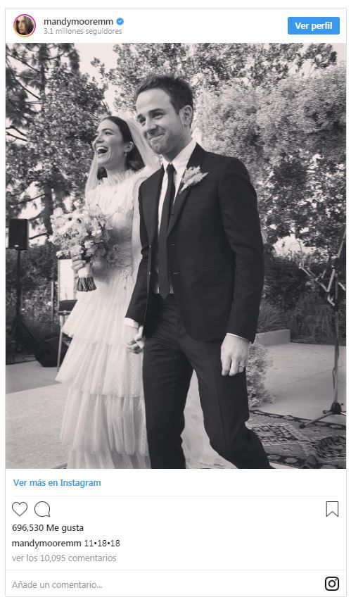 La boda de Mandy Moore