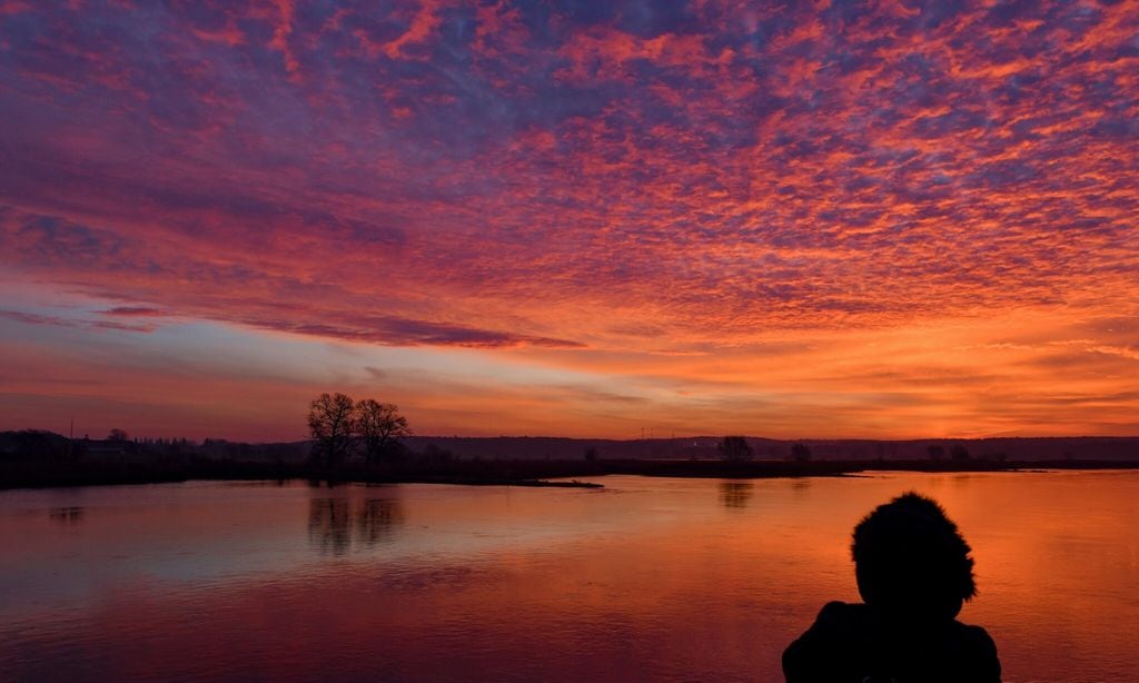 Morning mood at the border river