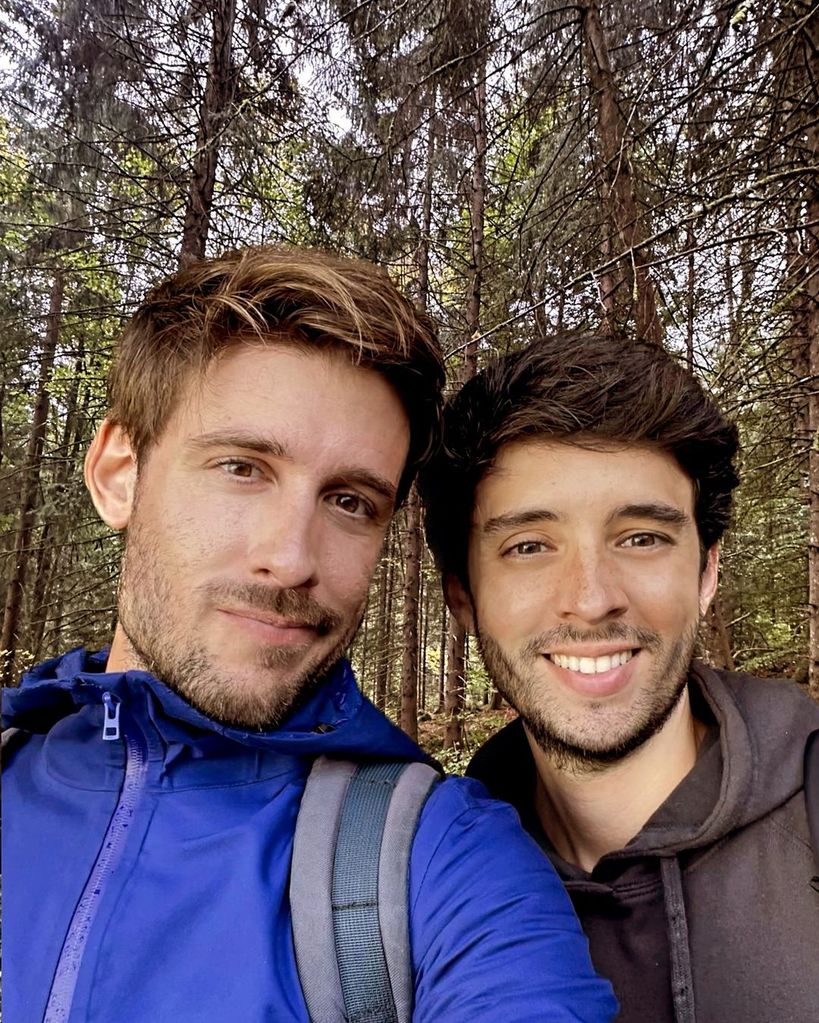 Juan Carlos Caballero y Javier Zamora antes de su boda