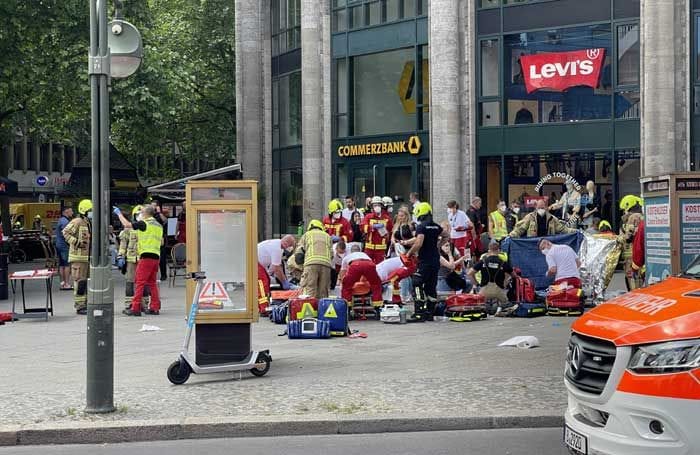 Atropello a una multitud en Berlín