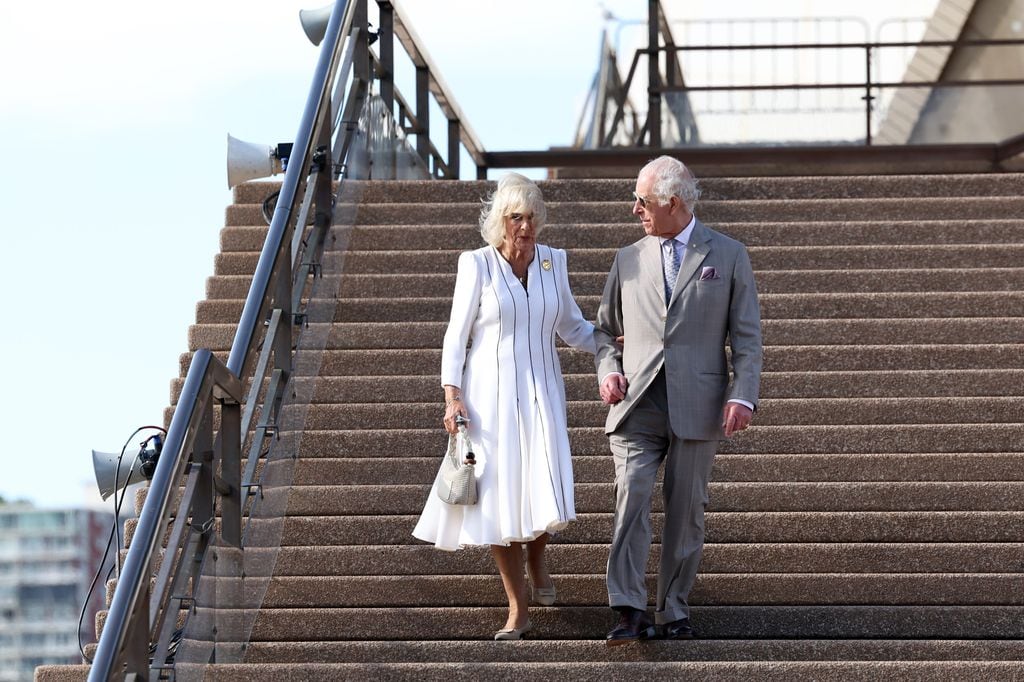 Reyes Carlos y Camilla en la ópera de Sidney el 22 de octubre de 2024