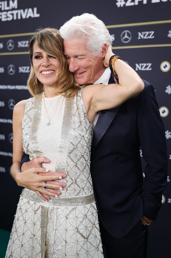 Richard y Alejandra Gere en el Festival de Cine de Zúrich el 8 de octubre de 2024