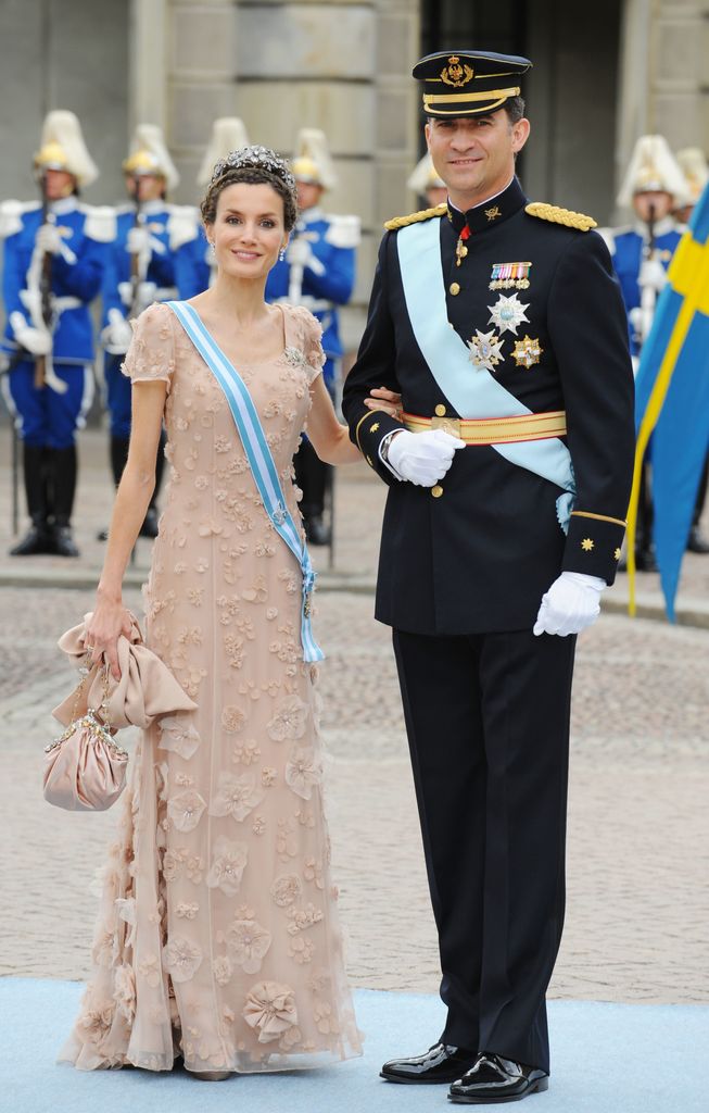 Reina Letizia vestido nude