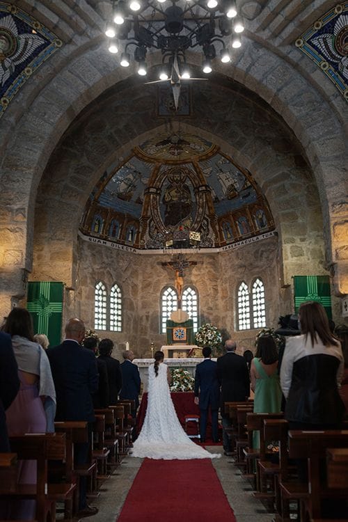 Capa y chaleco de novia para la iglesia