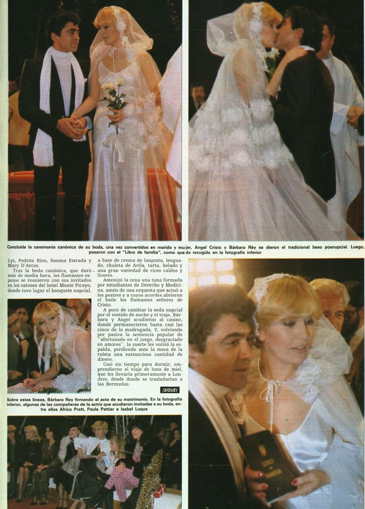 Hola 1846. Enero 1980. Boda Bárbara Rey y Ángel Cristo.