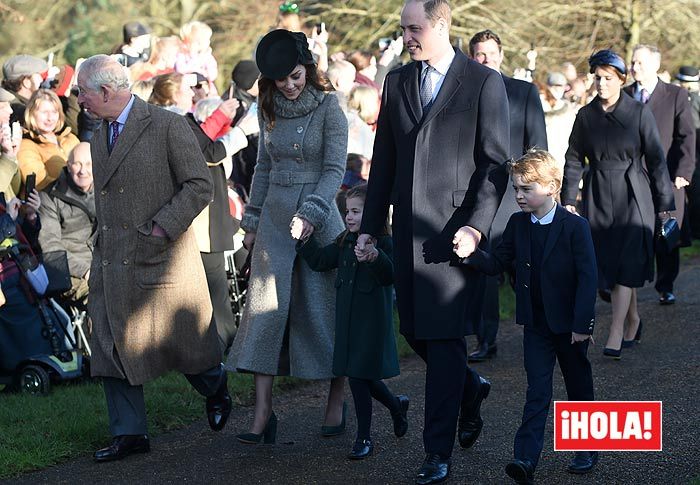 Los príncipes George y Charlotte de Cambridge, protagonistas en Sandringham