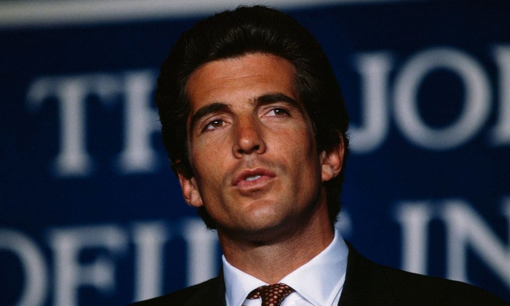 John Kennedy, Jr. Attends Ceremony Awarding the John Kennedy Prize