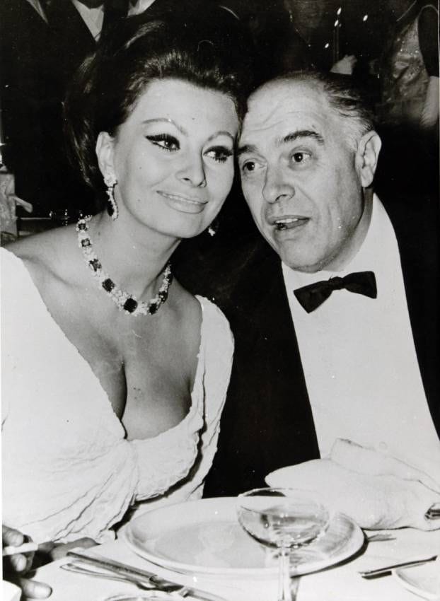 Sofía Loren y su marido Carlo Ponti