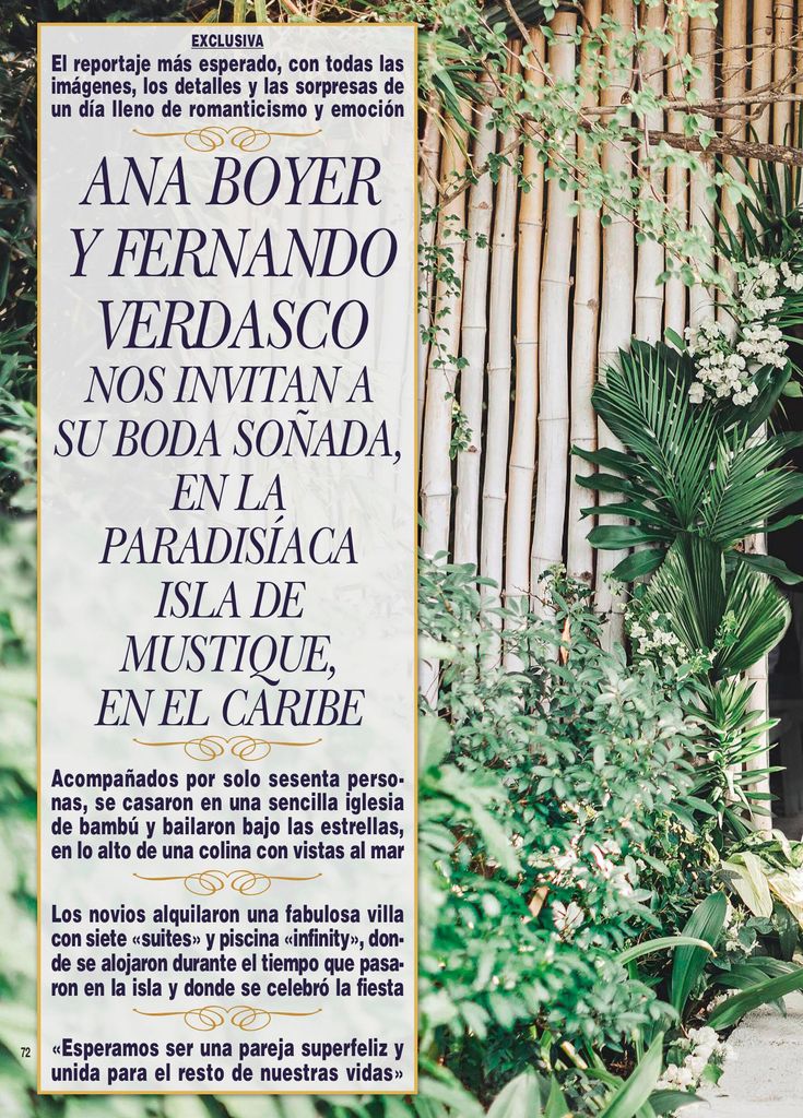 Boda Ana Boyer y Fernando Verdasco HOLA