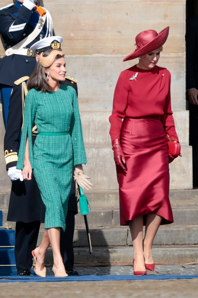Reina Letizia vestido con Máxima de Países bajos