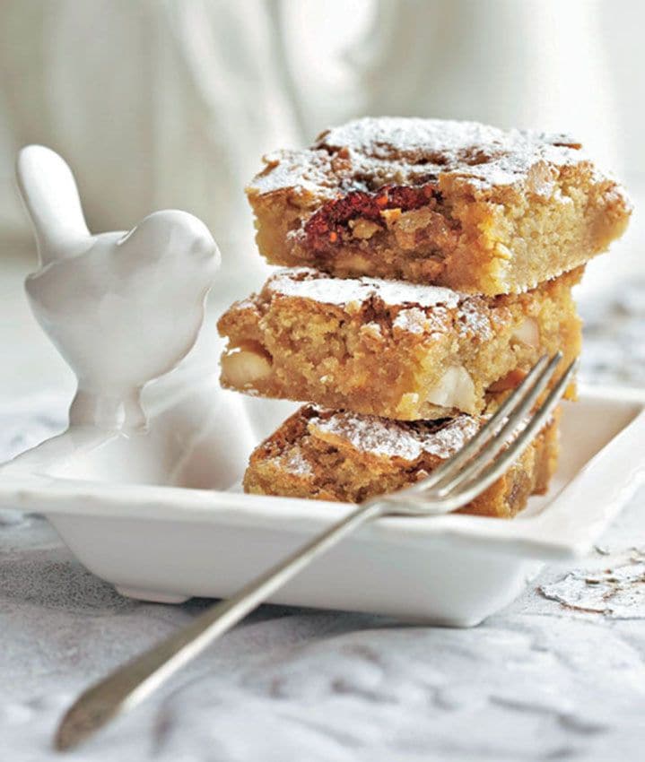 postres chocolate blanco brownie