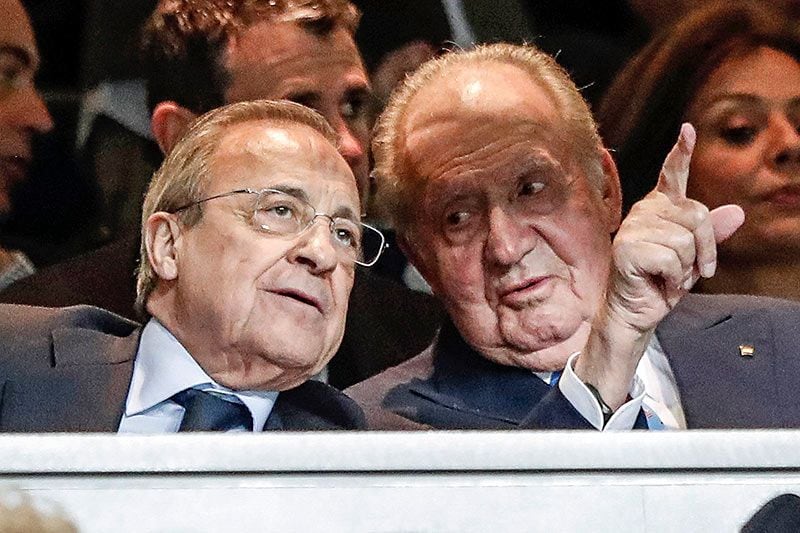 Rey Juan Carlos y Florentino Pérez
