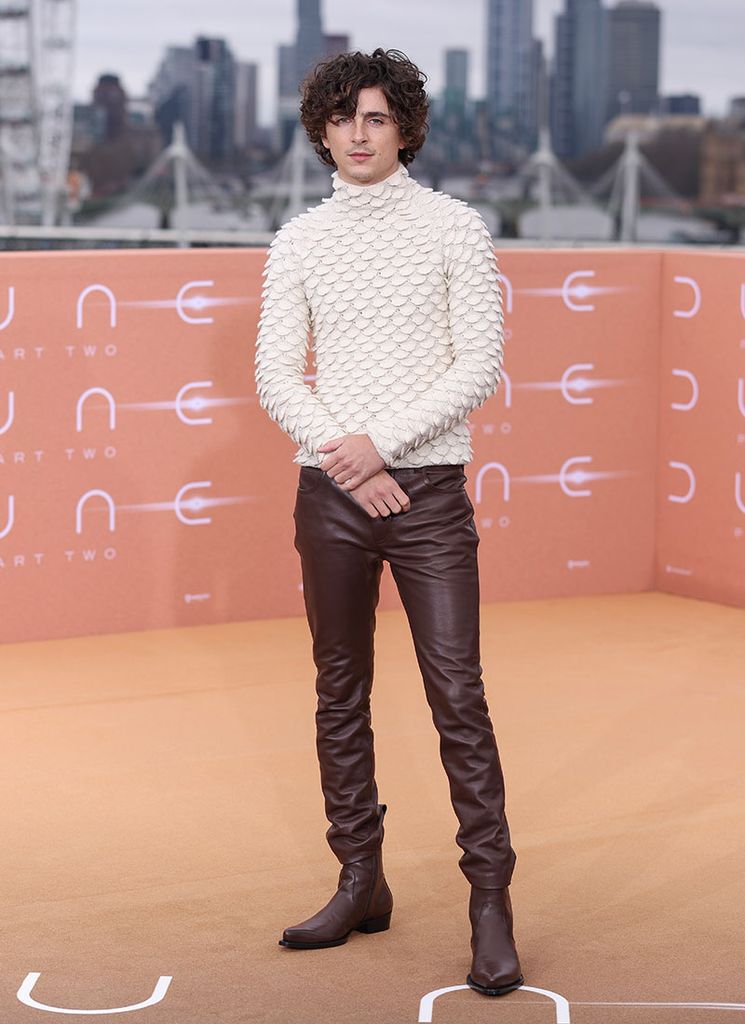 Timothée Chalamet en la premier de 'Dune 2' en Londres