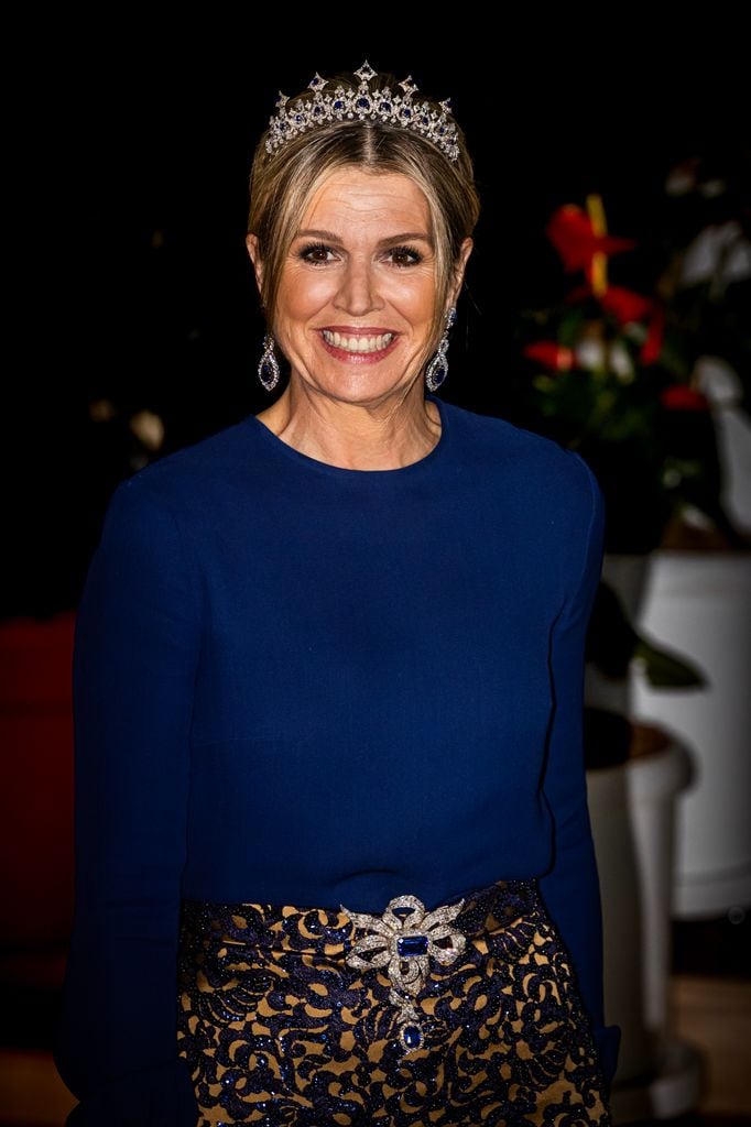 El look de gala de Máxima de Países Bajos en Kenia