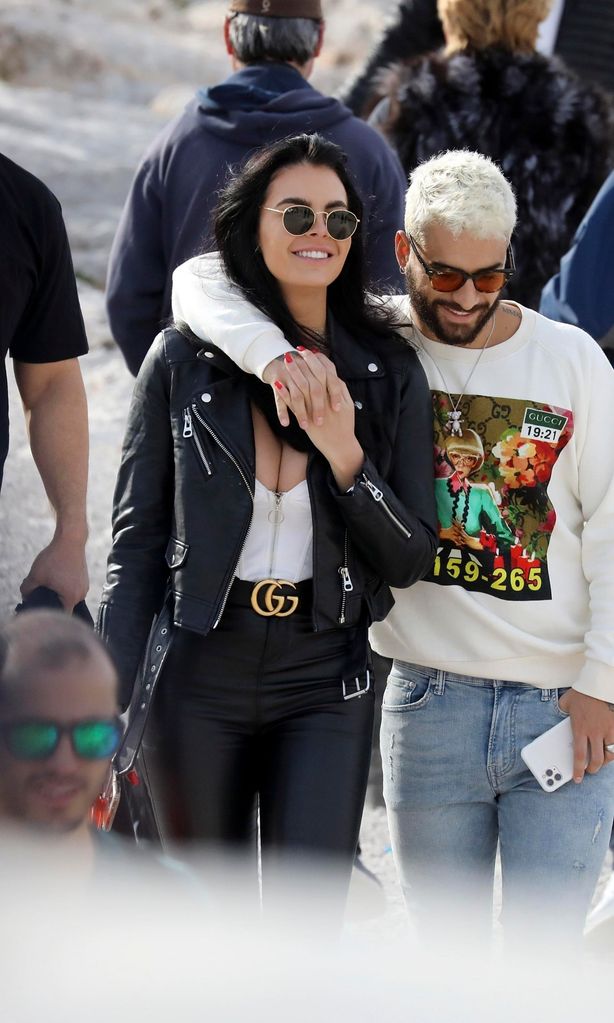 Maluma and new girlfriend Vivien Rubin romantic date in Greece