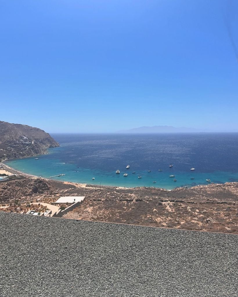 'Chiqui' compartió una de sus hermosas vistas en Mykonos, Grecia.