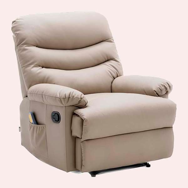 sillon masaje piel beige amazon