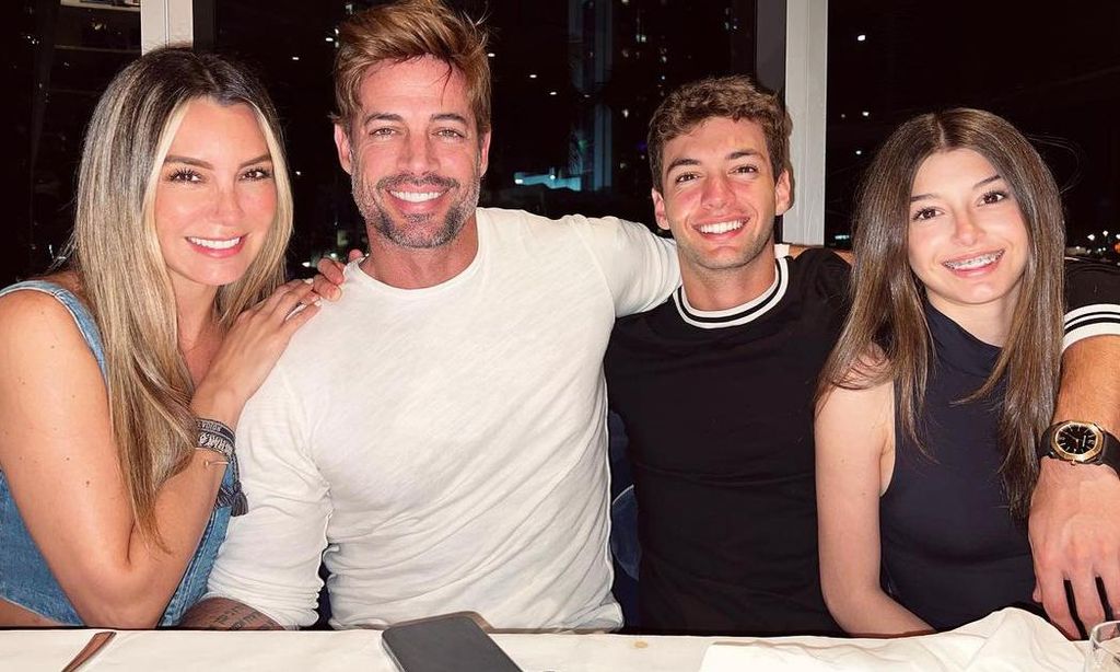 Elizabeth Gutiérrez, William Levy y sus hijos, Christopher y Kailey