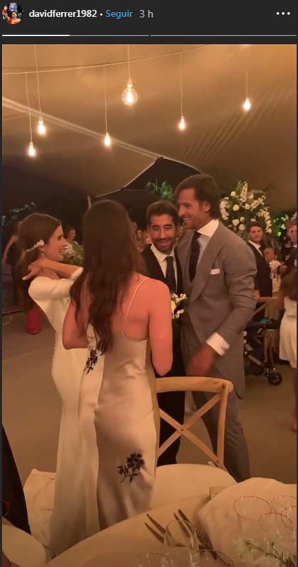 Primeras imágenes de la divertida fiesta de boda de Feliciano López y Sandra Gago