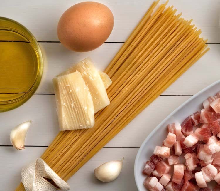 ingredientes de la pasta carbonara