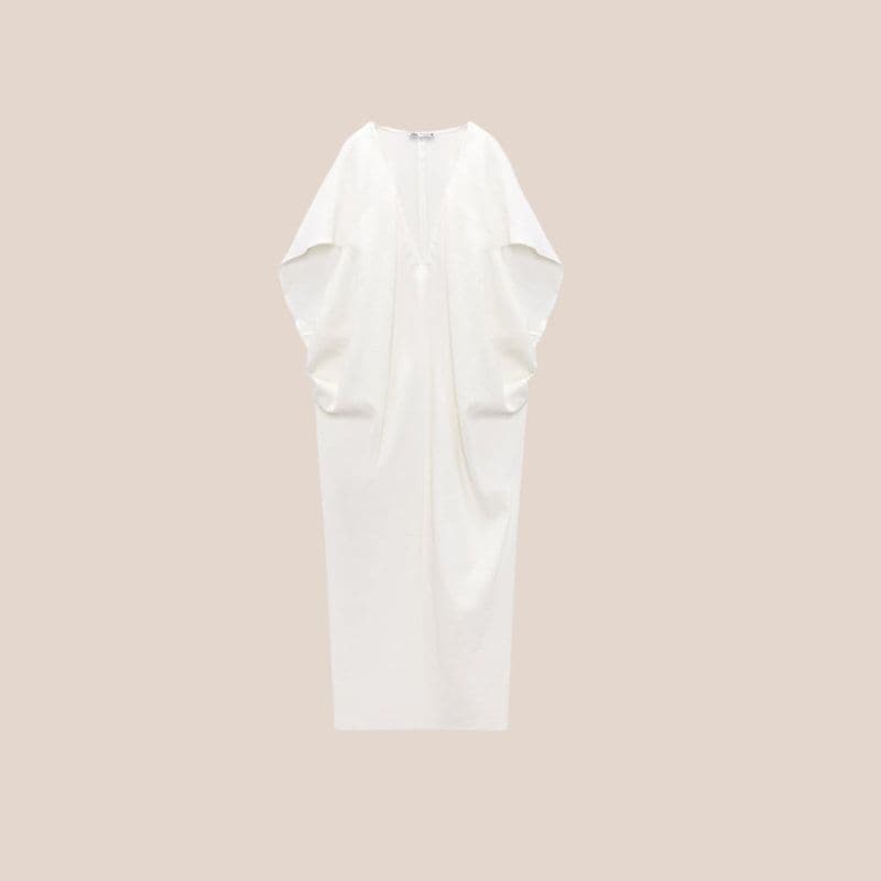 caftan blanco zara