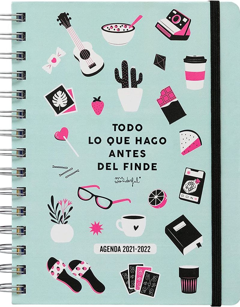 agenda escolar todo lo que hago antes del finde mr wonderful 