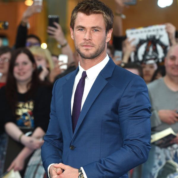 Chris Hemsworth, a su llegada al estreno en Londres de la segunda entrega de la saga de Los Vengadores, donde vuelve a interpretar a Thor
