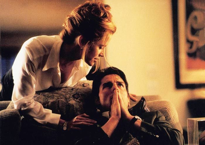 Kelly Preston y Tom Cruise en la película 'Jerry Maguire'