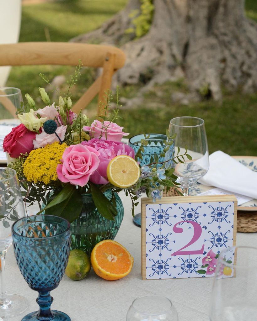 Decoración de bodas con frutas y verduras de verano