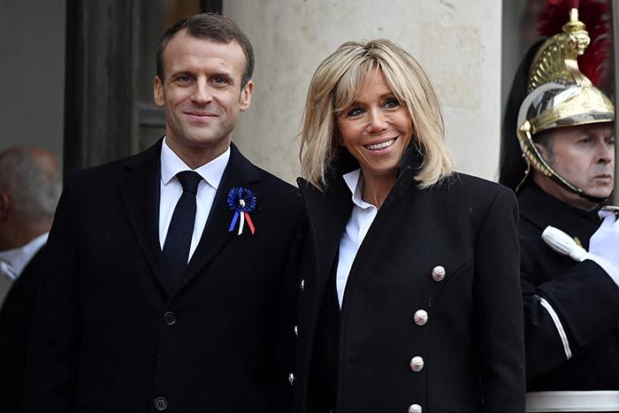 Emmanuel y Brigitte Macron