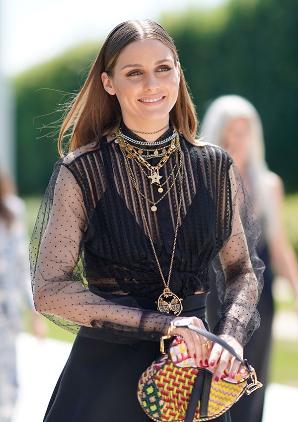 Olivia Palermo Saddle bag Dior