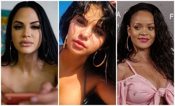 Natti Natasha, Selena Gomez y Rihanna con argollas XXL