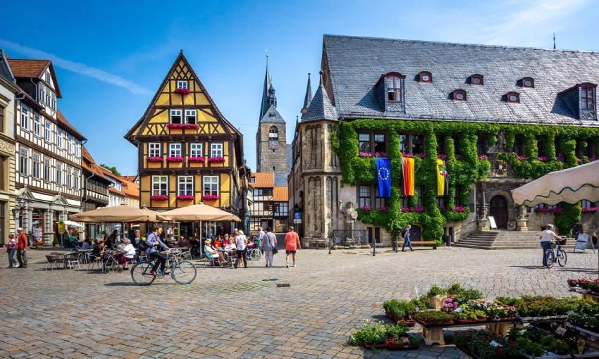 casco historico de la ciudad de quedlinburg alemania