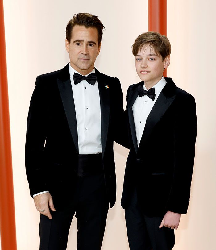 Colin Farrell con su hijo Henry