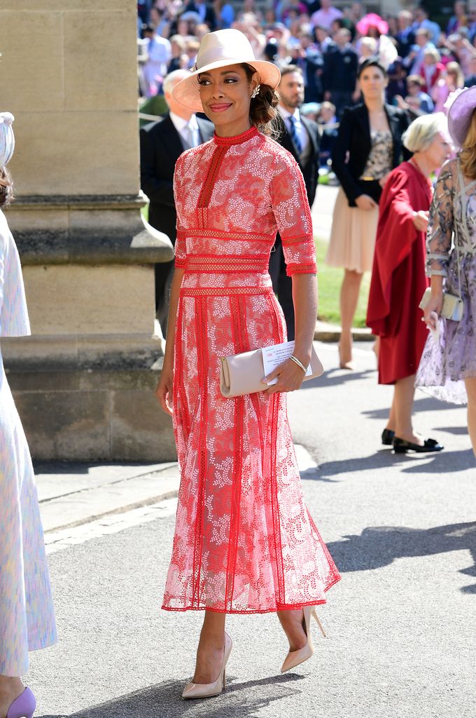 Gina Torres en la boda de Meghan Markle