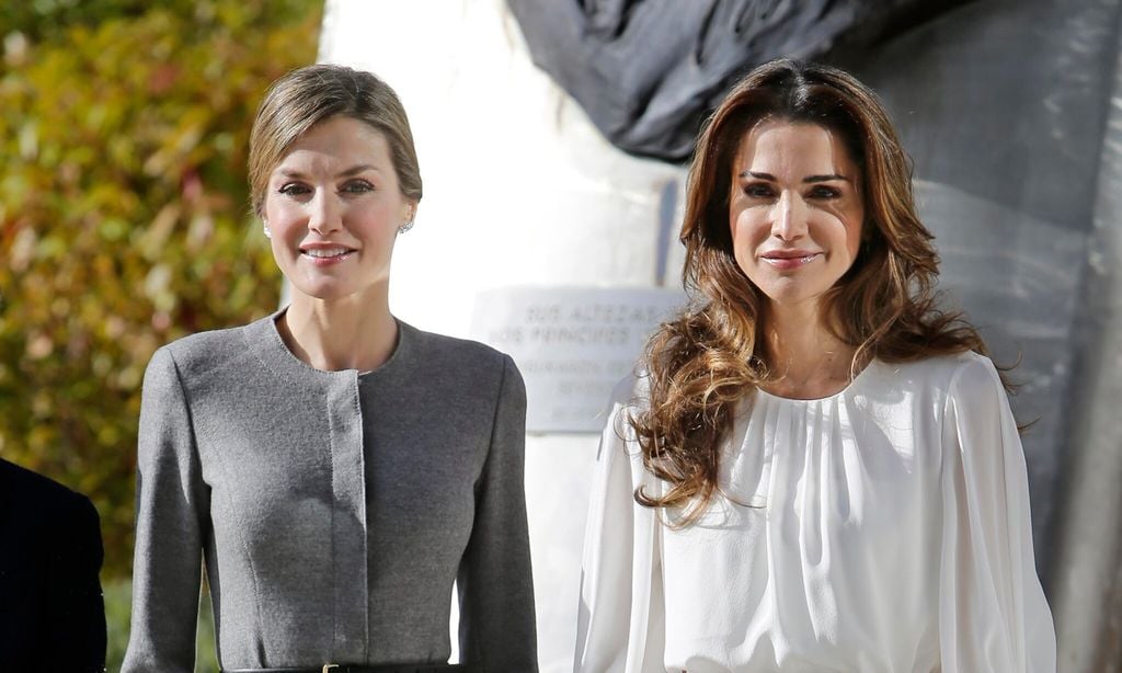 Reina Letizia y Rania de Jordania