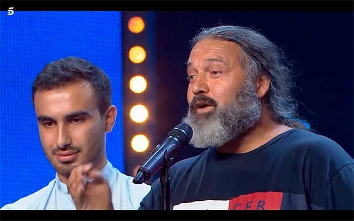 Moustafá durante la valoración del jurado en 'Got Talent'