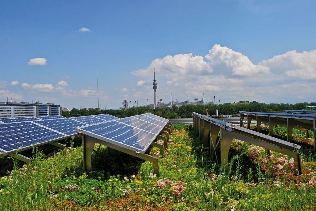 Cubierta biosolar en un edificio de viviendas