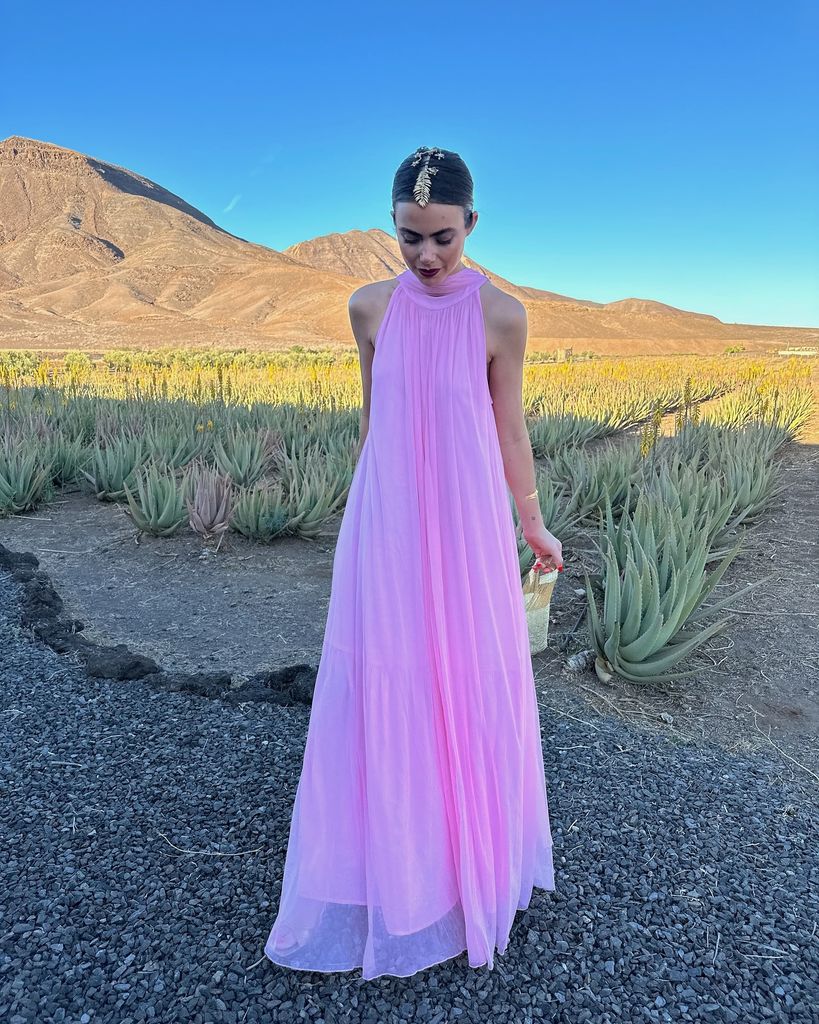 Vestido de invitada rosa para bodas