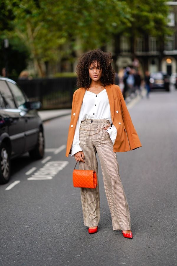 looks trabajo blusa blanca