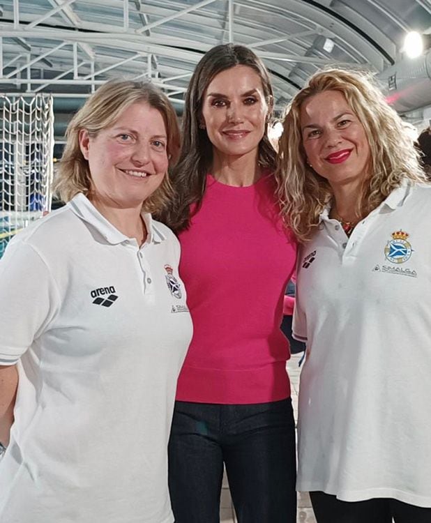 Doña Letizia asiste a un partido de Waterpolo